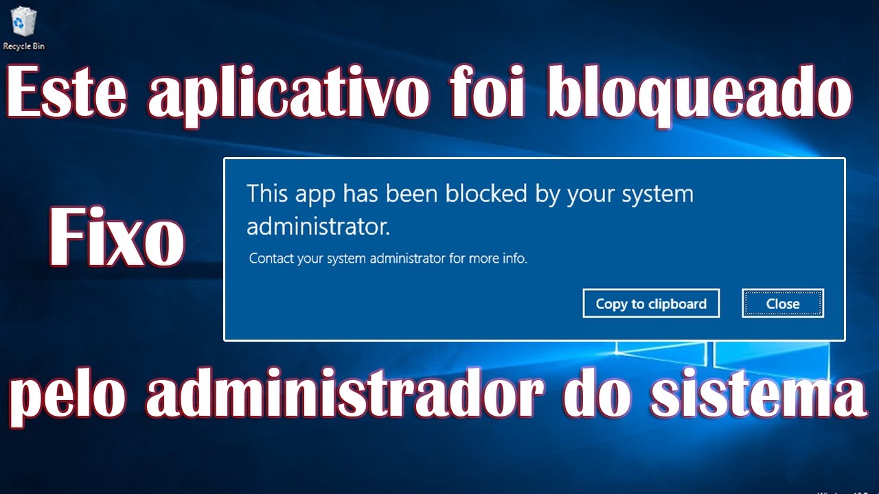 ¿Como desbloquear pc bloqueado pelo administrador?