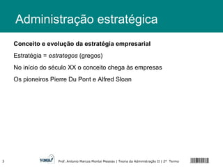 ¿O que é estratégia na administração?