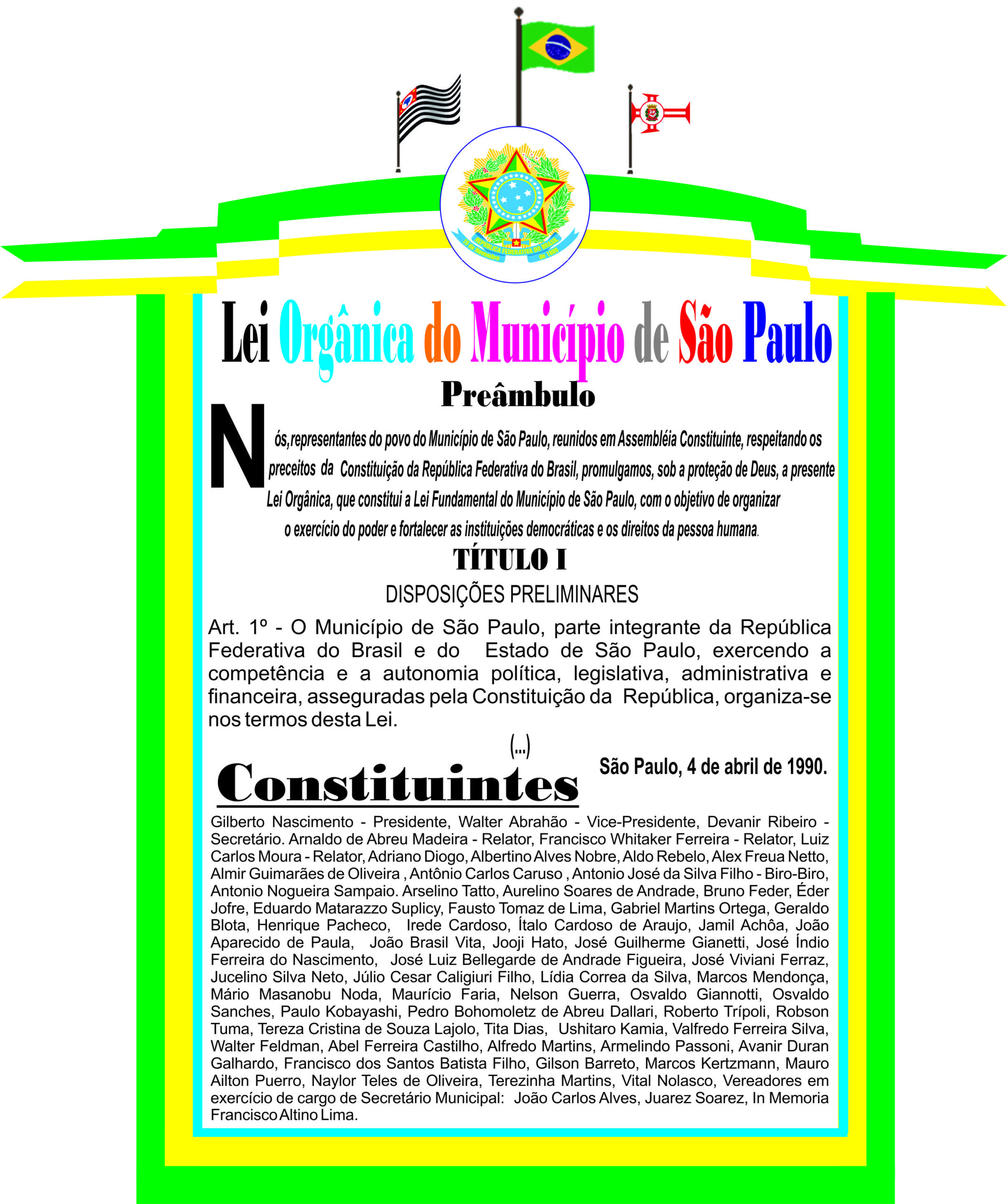 ¿Quem administra o município e quem faz as leis?