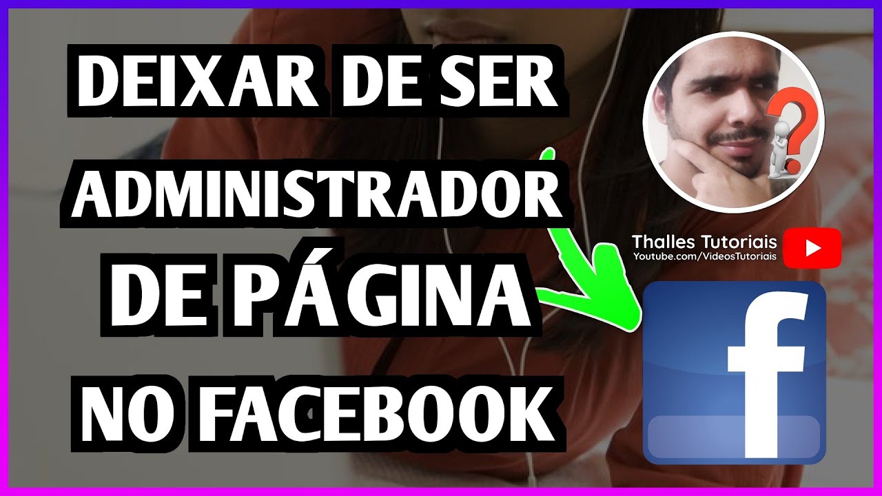 ¿Como deixar de ser administrador de uma página?