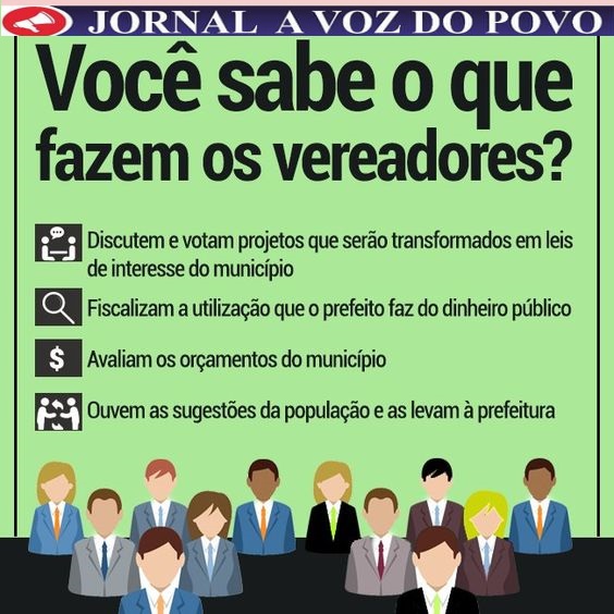 ¿Qual é o papel dos vereadores na administração do município?